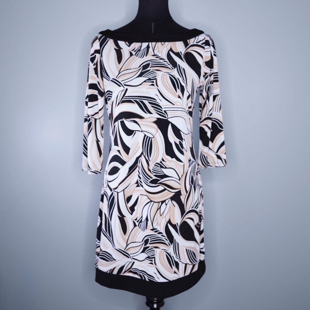 White House Black Market Patterned Shift Dress